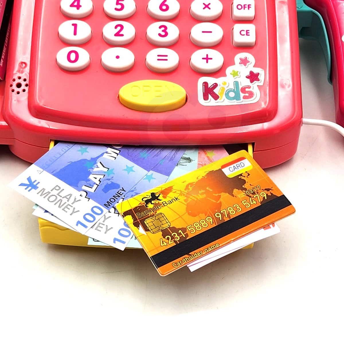 WOOPIE Kasos aparatas su lentyna ir aksesuarais rožinis