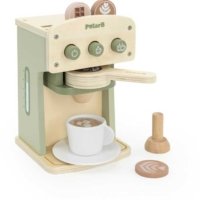Viga Toys Medinis kavos virimo aparatas žalias + priedai