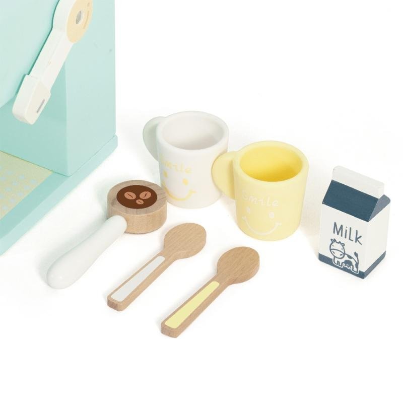 Classic World Žaislinis medinis kavos virimo aparatas su priedais